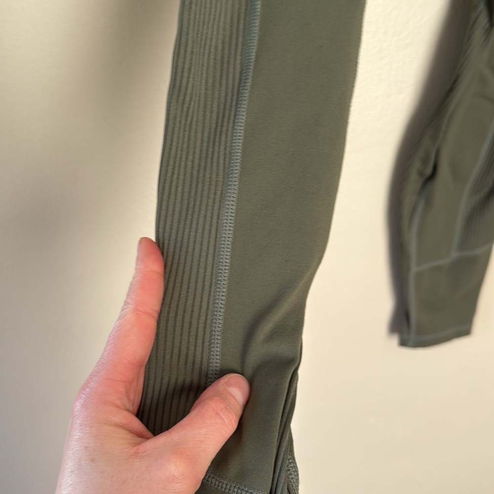 Glyder small Olive Green Leggings with Pockets - Picture 3 of 7